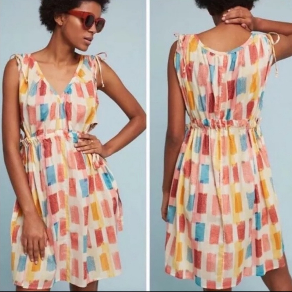 ANTHROPOLOGIE LILKA Painter's Palette Dress